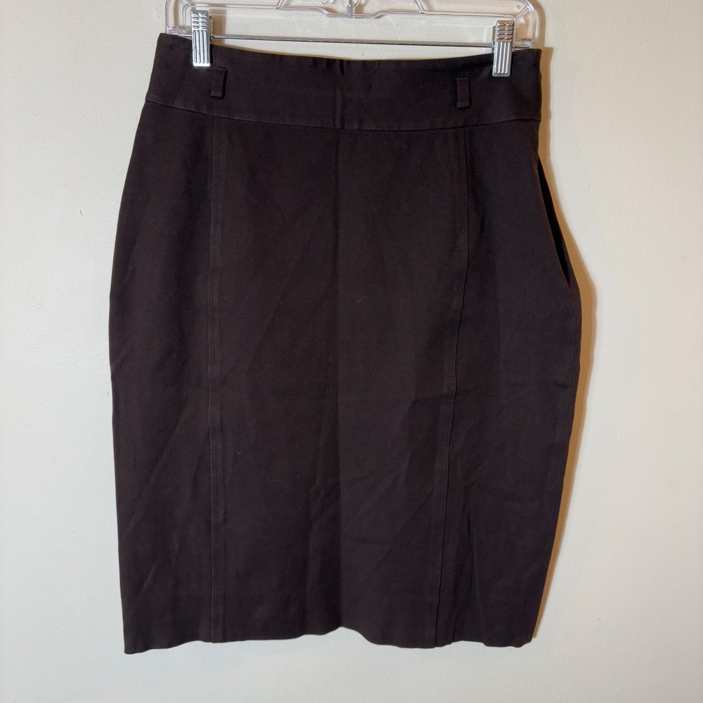 Lauren Ralph Lauren Brown Pencil Skirt‎ Cotton Blend Career Size 6